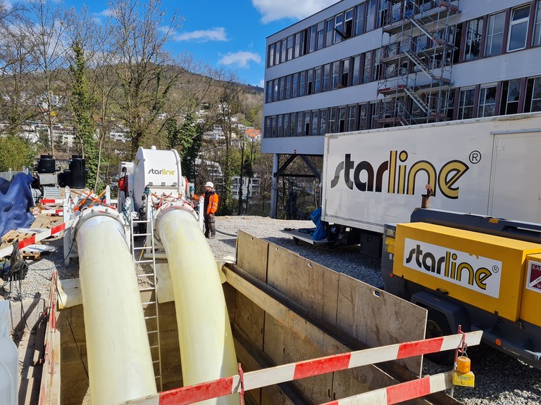 Sanierung einer Wasserleitung DN 900 (PN 10)